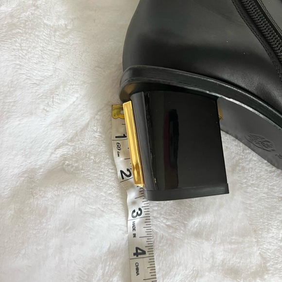 Alexander McQueen black with gold trim booties size 36 - Picture 16 of 16